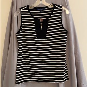 Tommy Hilfiger Navy blue and white striped tank